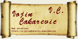 Vojin Čakarević vizit kartica